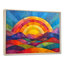 Arc-en-ciel sur des montagnes colorées abstraites - art mural arc-en-ciel-1275515777-1118524308
