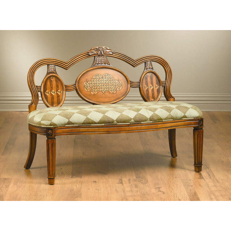 Cotton Upholstered Bench