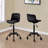 Office Chair, Adjustable Height, Swivel, Ergonomic, Computer Desk, Work, Juvenile, Black Leather Look, White Metal, Contemporary, Modern