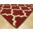 Majestic Trellis Red Machine Made Ivory Contemporary Handmade Wool Area Rug-17250053