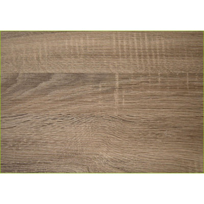 Bureaux, bureau d'ordinateur moderne de L 48 po avec huche de rangement, stratifié brun et amp; Métal noir | Taupe foncé | Panneau de particules