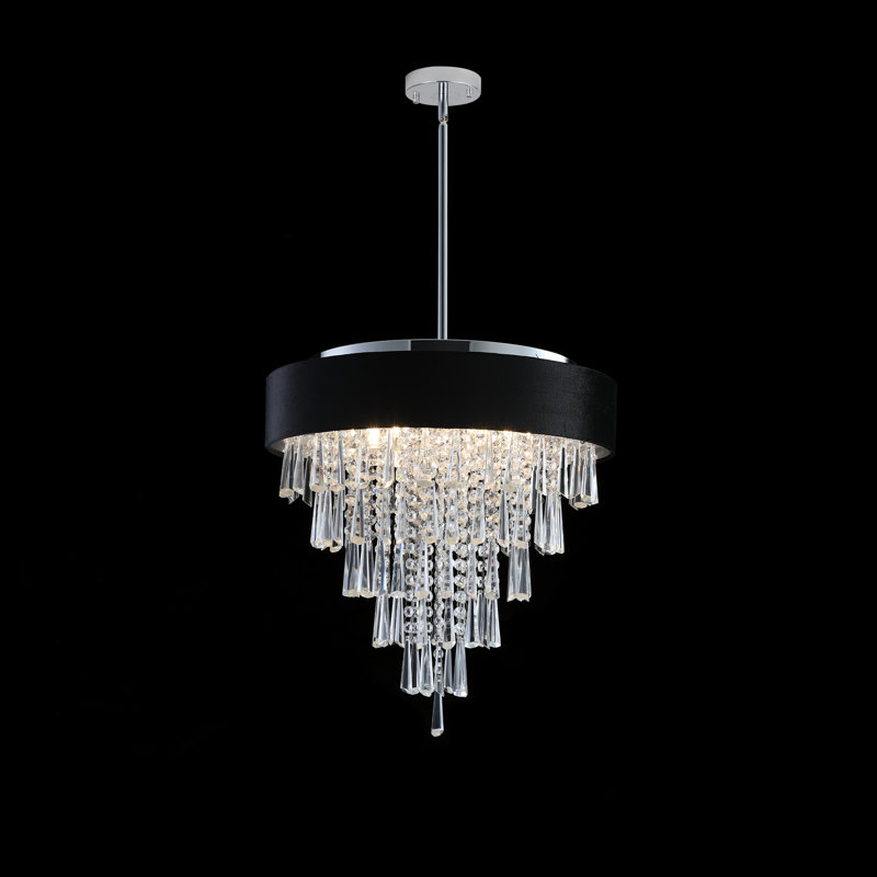 Lustre en cristal à 5 niveaux avec hauteur réglable Dallas (ampoule non incluse)