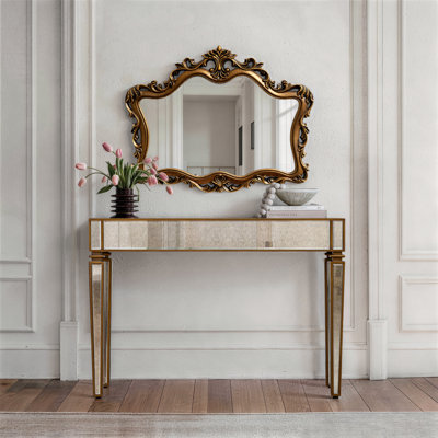 Console avec miroir et miroir