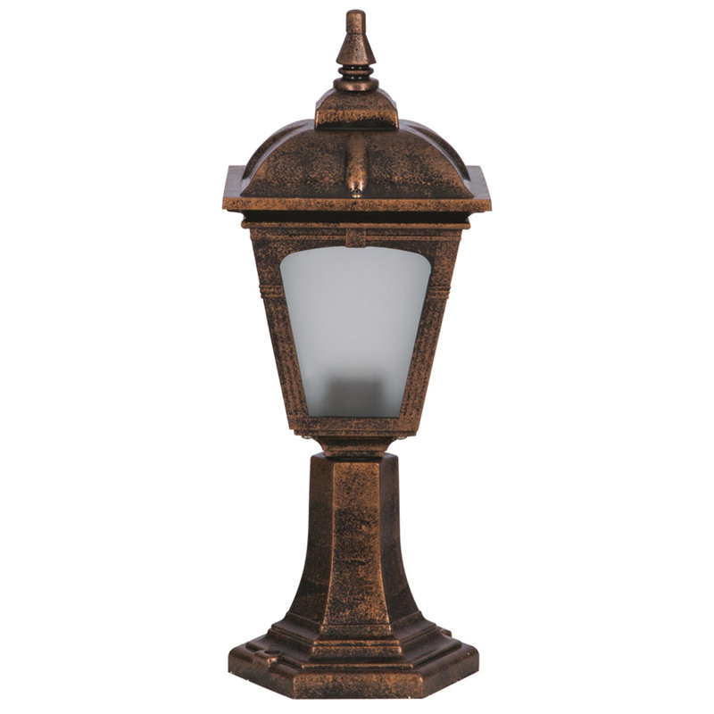 Lampe murale d'extérieur vintage, structure en ABS brun, 19,7 x 7,9 pouces | Capuchon en polycarbonate, douille E27 (40 W maximum), IP65 résistant aux intempéries | Idéal pour les décors traditionnels et industriels, l'éclairage de style américain nostalgique