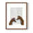 Brown Single Picture Framed