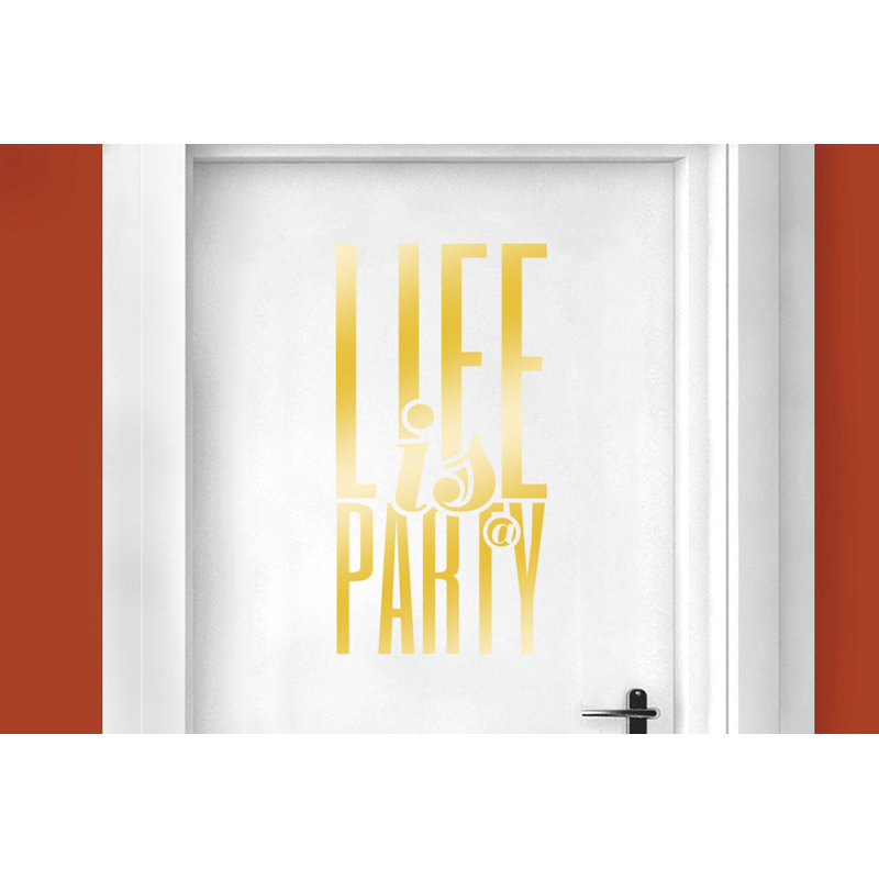 Wall Decal, Shiny Gold