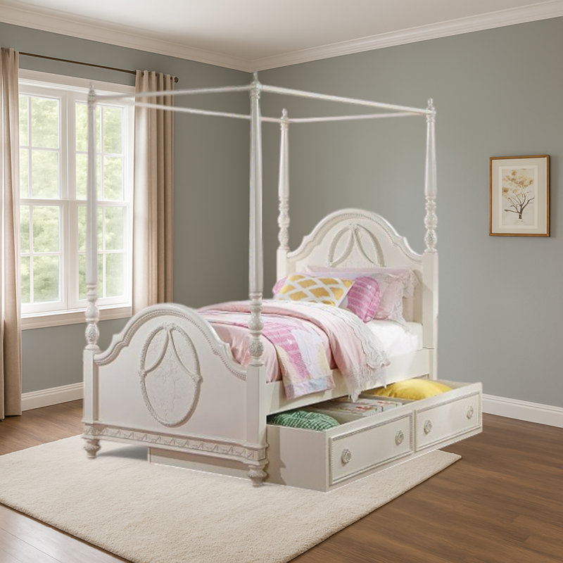 Lit gigogne simple Josie - ivoire