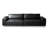 Black Genuine Leather Modular Sofa cushion couch-1400280360-1400280366