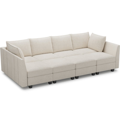 Aurora Chenille Sofa Bed Storage Sleeper Convertible Modular Sofa Sectional Couch With Detachable Washable Cushion For Livingroom Bedroom