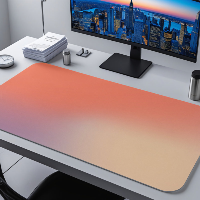 Polyester Desk Pad, 14.4x12.1