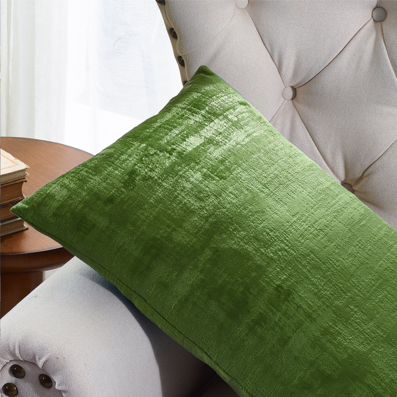 Rectangular Lumbar Pillow Cover, Calla Green