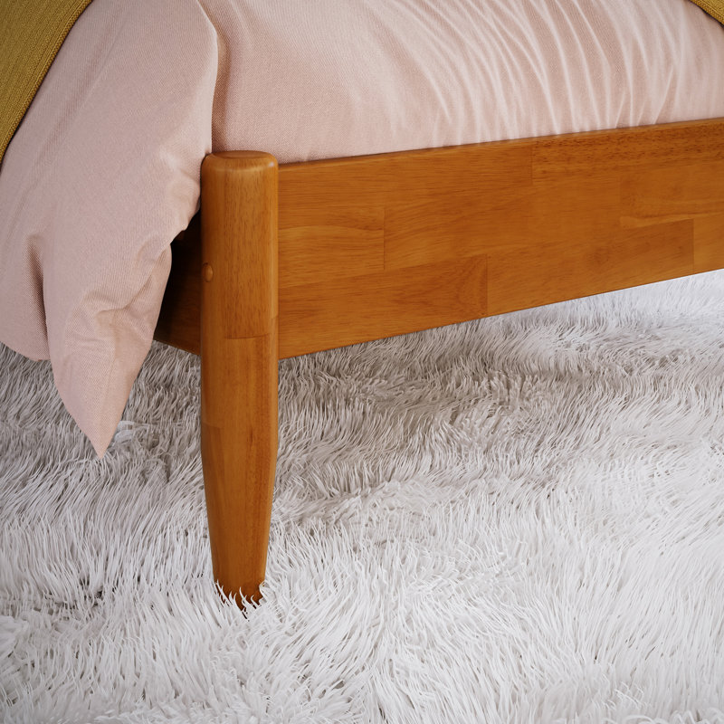 Structure de lit Anitia, Caramel clair, Simple