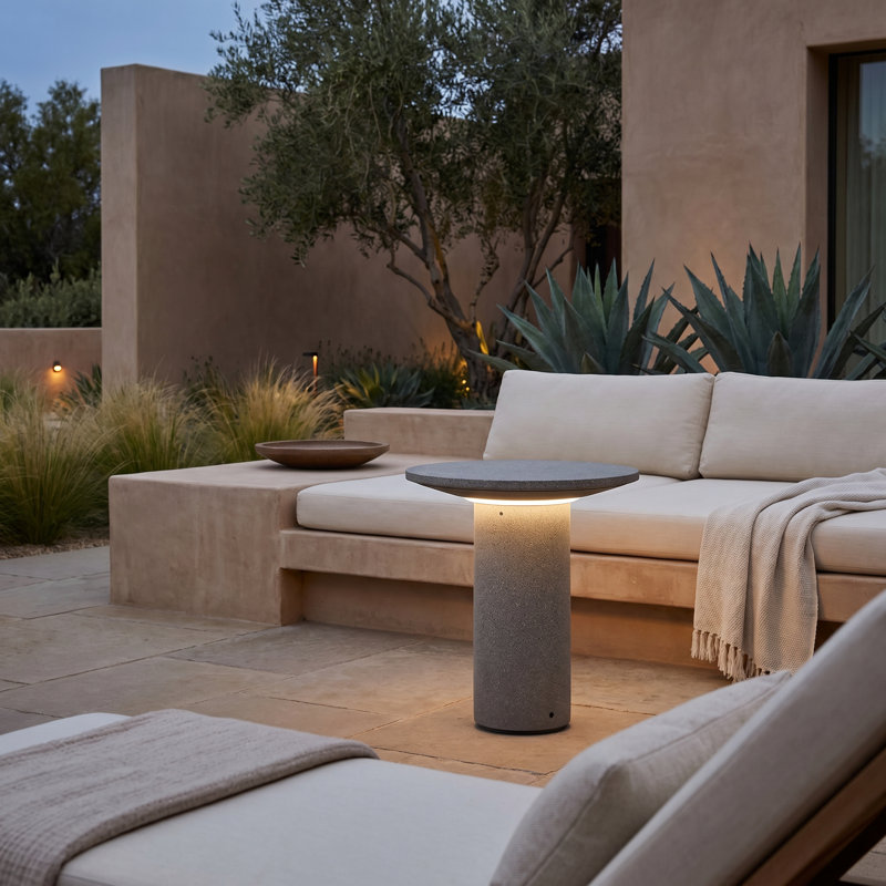 Moal LED Bollard Light, 18" H x 17.75" W x 17.75" D