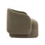 Chaise d'appoint courbée et rembourrée-345475063