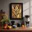 Geometric Symmetry Art Deco - Framed Print-1020847494-1020847492