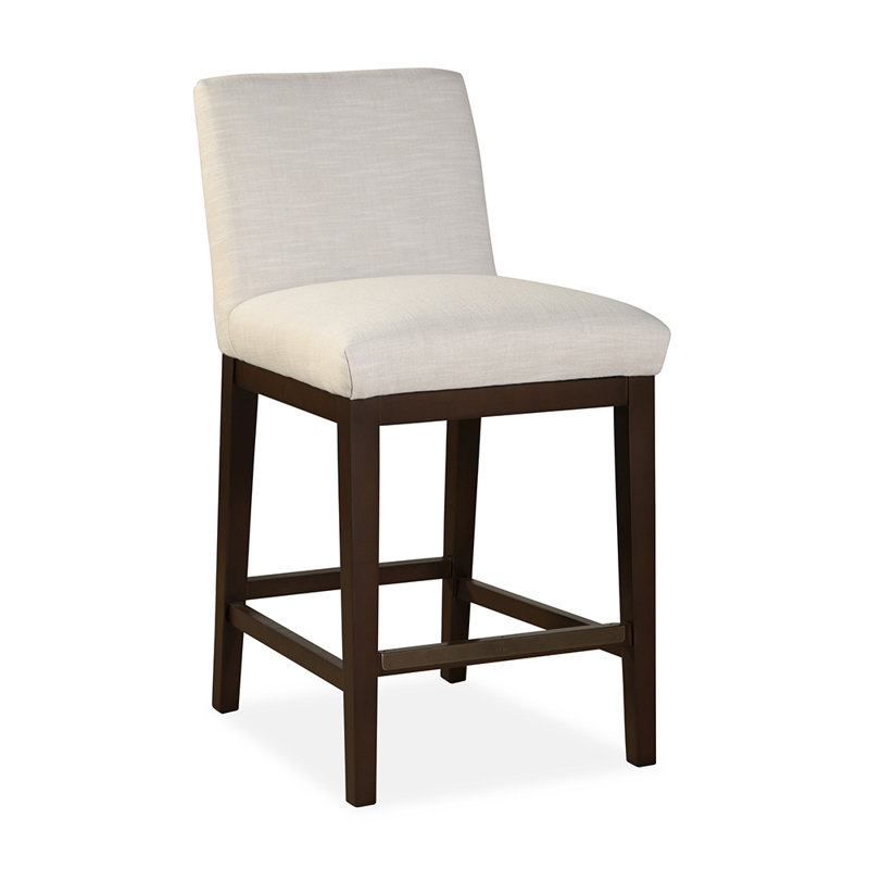Upholstered Bar Stool with Solid Wood Frame, Float The Boat