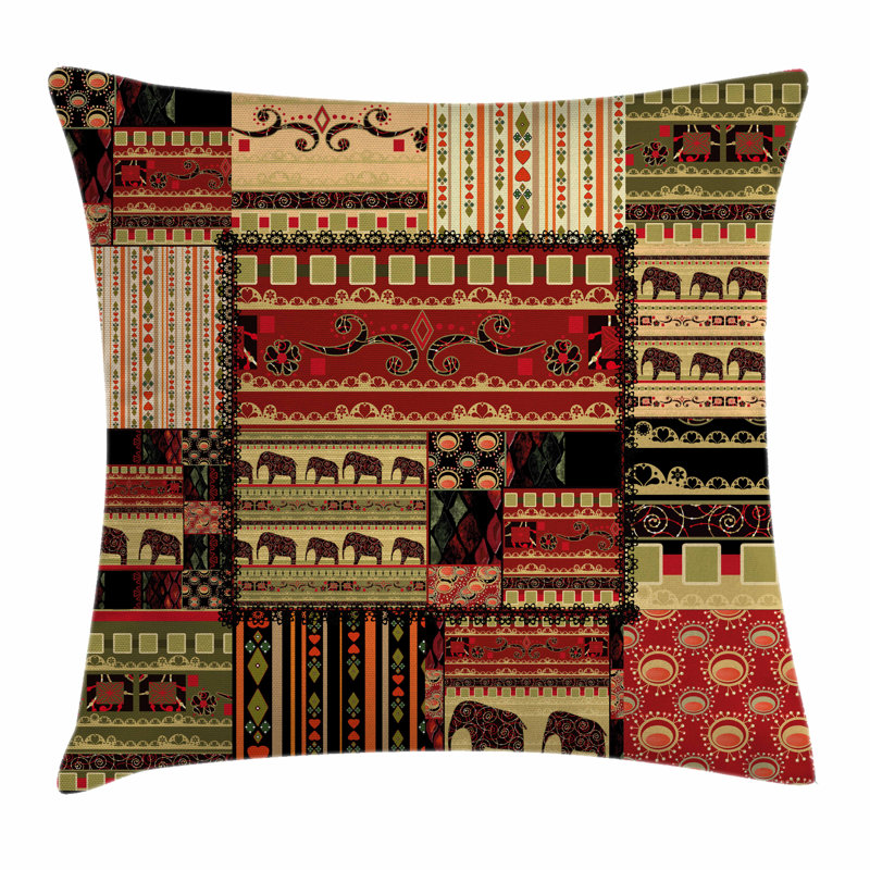 Patchwork Pillow Cover, 18" x 18"