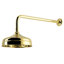 Pomme de douche ronde en laiton avec bras de douche de 17 po Kingston