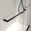 Porte de douche coulissante noire matte sans cadre North American