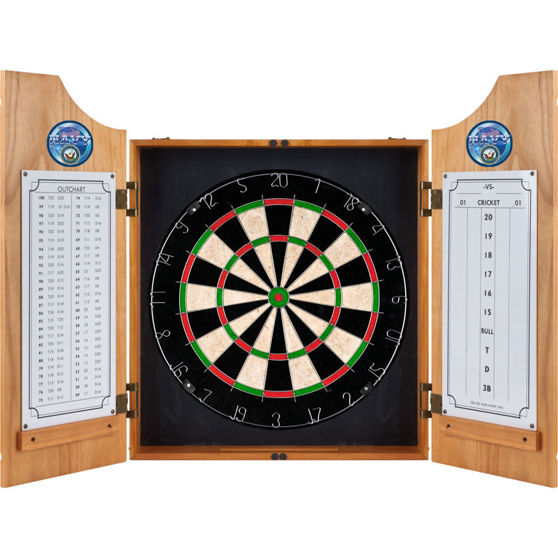 Armoire de jeu de fléchettes marine us