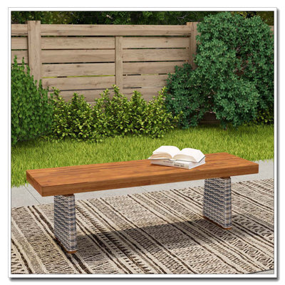 Banc de patio en bois