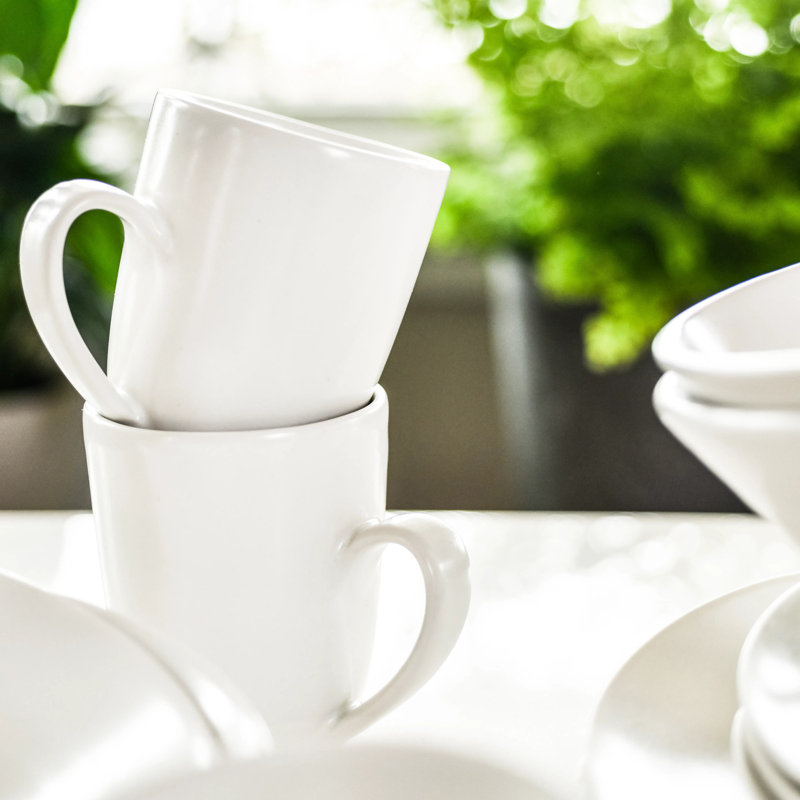 Barre Handmade Stoneware Coffee Mug, Alabaster