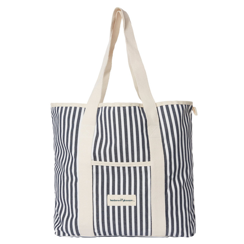 The Beach Bag, Navy/White