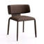 Chaise d'appoint rembourrée en cuir avec siège rembourré et siège en cuir Saddle-1474168135-1474168189