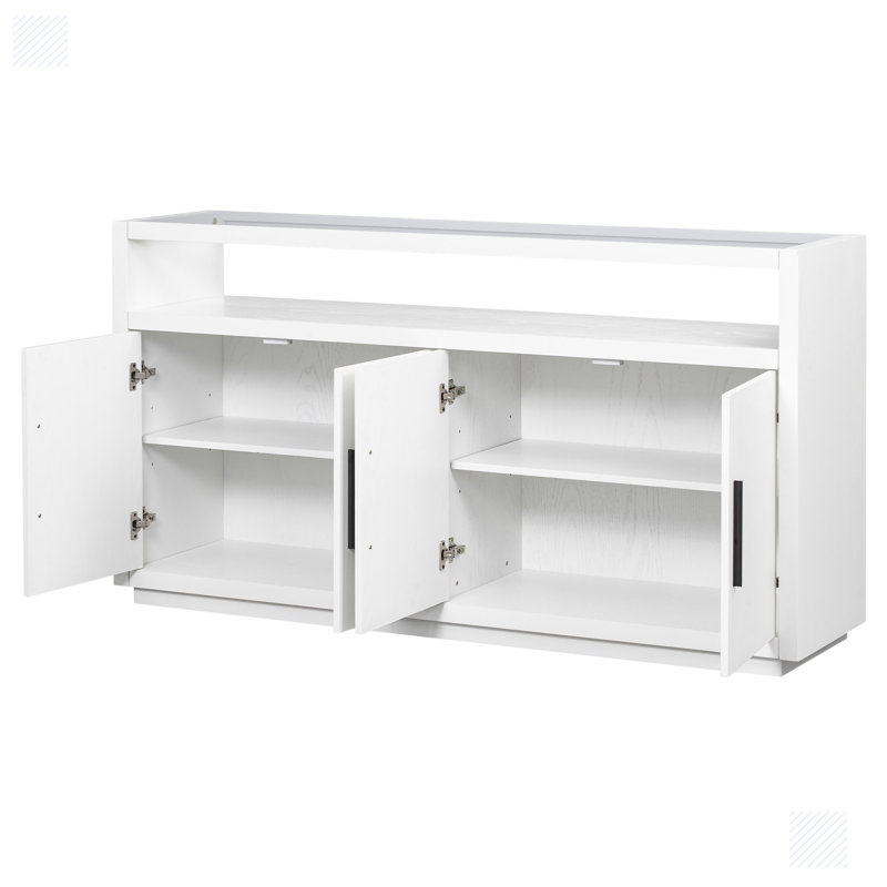 Buffet de 63 po de largeur Emerito, Blanc