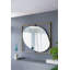 Miroir coquelicot 30x1x40 "avec cadre en métal doré