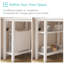 Bureau rectangulaire avec tiroirs et tablettes de rangement-388917962-387207040
