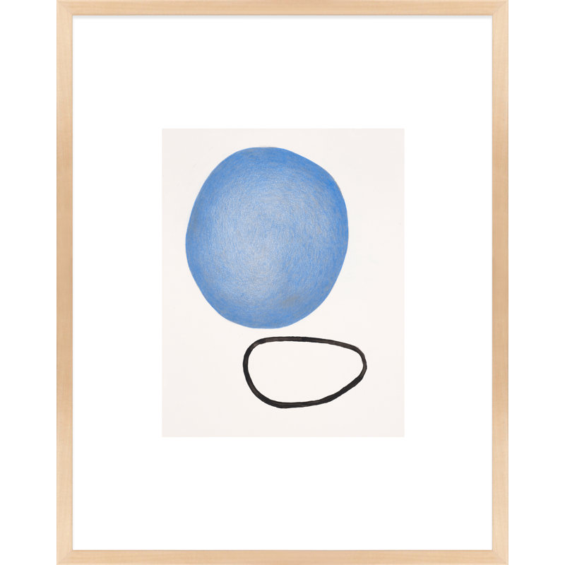 No.145 Print by Katy Montica, 38" H x 30" W x 1.25" D, Brown Framed Paper