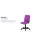 Mid-Back Quilted Vinyl Swivel Task Office Chair-1225113997-1225113993