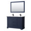 Ensemble de meuble-lavabo double 48 po avec miroir Avery-51712051-51712056-80203266