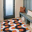 Tapis abstrait lavable intérieur / extérieur Kivett-856349455