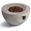 Ahtziry Round Polyresin Propane Smokeless Fire Pit