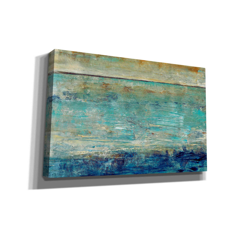 «Placid Water II» par Tim O'toole, art mural sur toile, H 26 po x l 40 po x P 1,5 po
