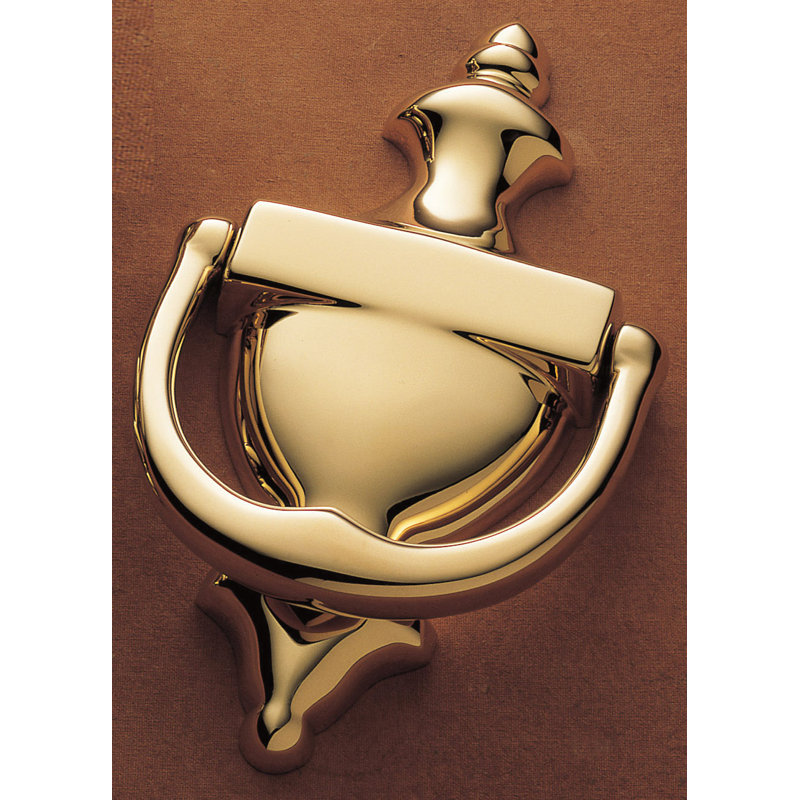 Colonial Door Knocker, Lifetime Polished Brass
