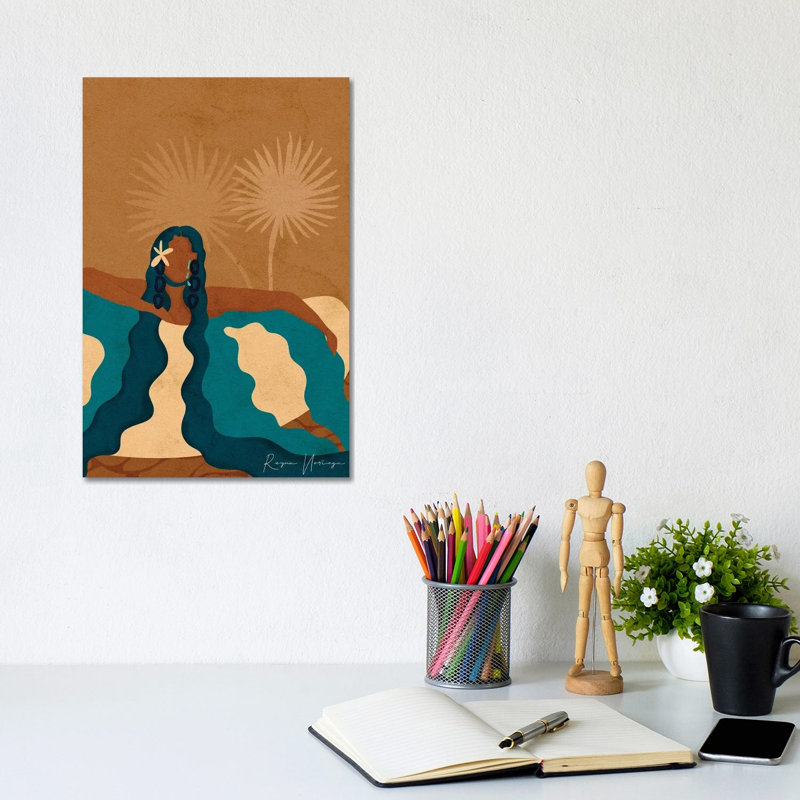 «Over débordement» par Reyna Noriega, impression sur toile tendue, H 12 po x l 8 po x P 0,75 po