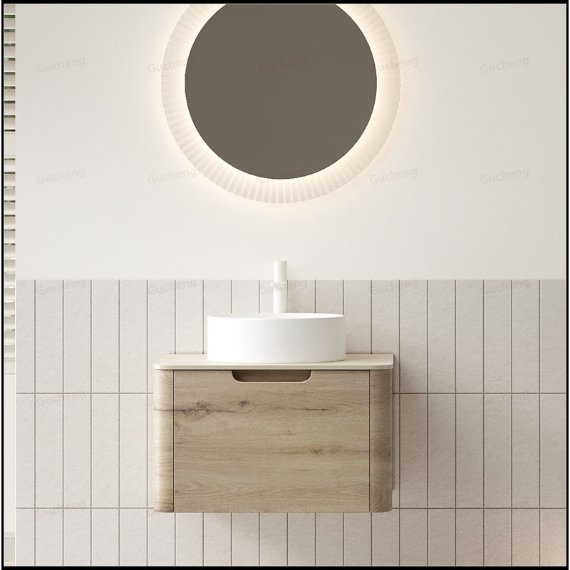 Meuble-lavabo flottant 24 po avec lavabo rond 24 po, 24"