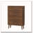 Independent Shoe Cabinet, 23.62-Inch Walnut Shoe Storage Cabinet,, Fence Shoe Cabinet With 2 Flip Drawers