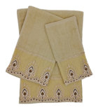 Ensemble de serviettes 100% coton 3 pièces Carli