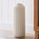 Vase de plancher en céramique moucheté blanc 22 "H