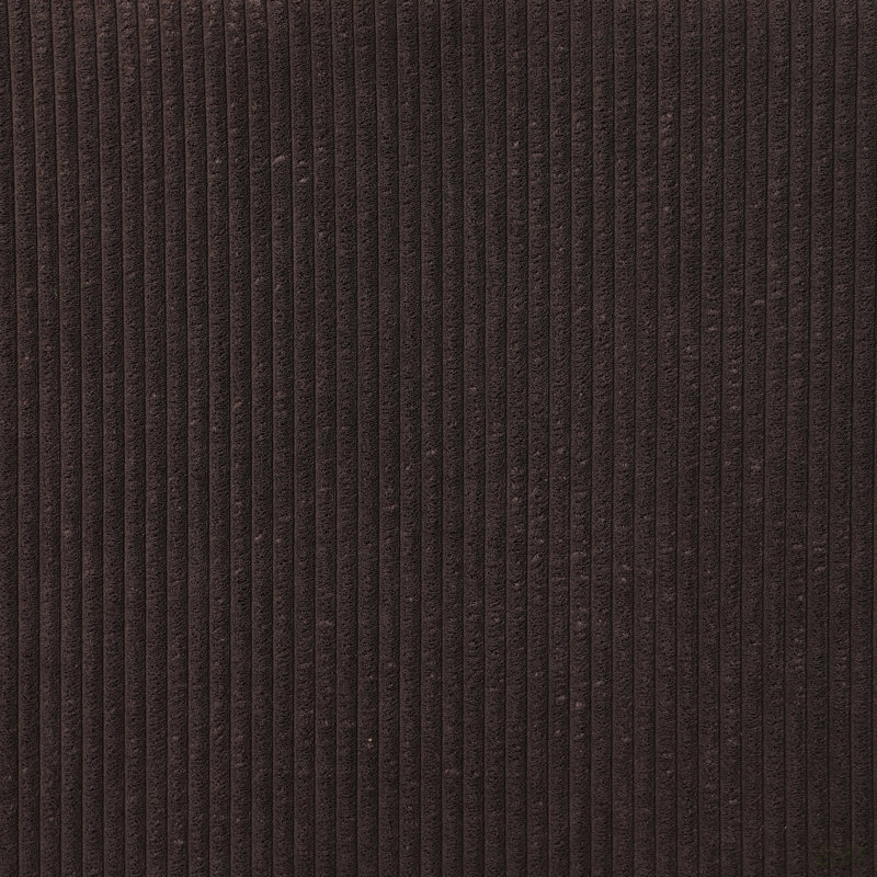 Canapé modulaire réversible 105 po Corduroy, Velours côtelé couleur chocolat