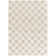 Atiran Checkered Shag Beige Area Rug