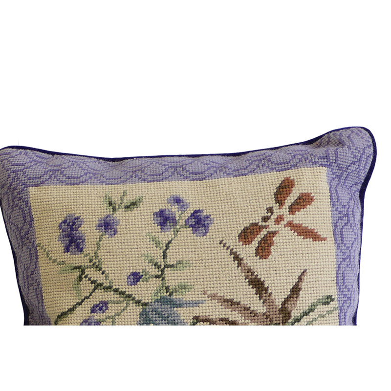 Bamboo Shadows Needlepoint Pillow