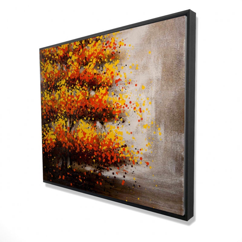 Dotted Tree Print On Canvas