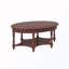 Table basse ovale avec tiroirs et tablettes-1606390271