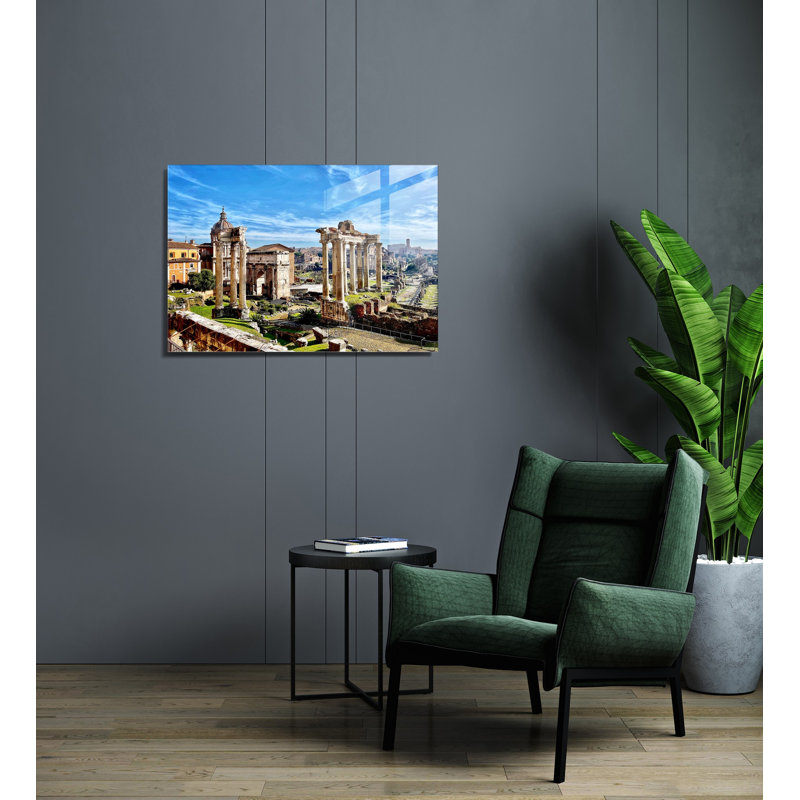 Peinture décorative en verre trempé, H 39,4 po x l 27,6 po x P 1 po