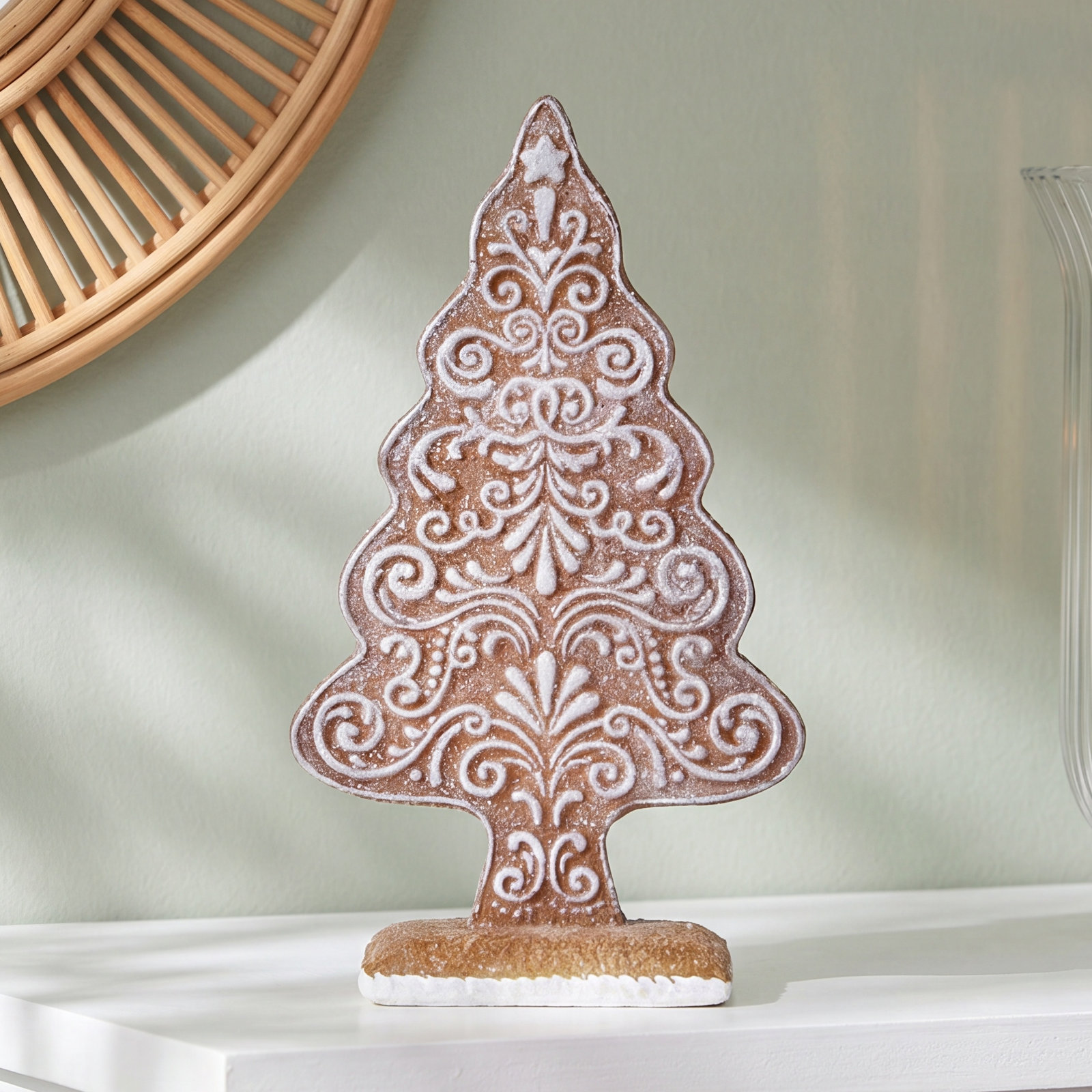 Glittered Gingerbread Tree